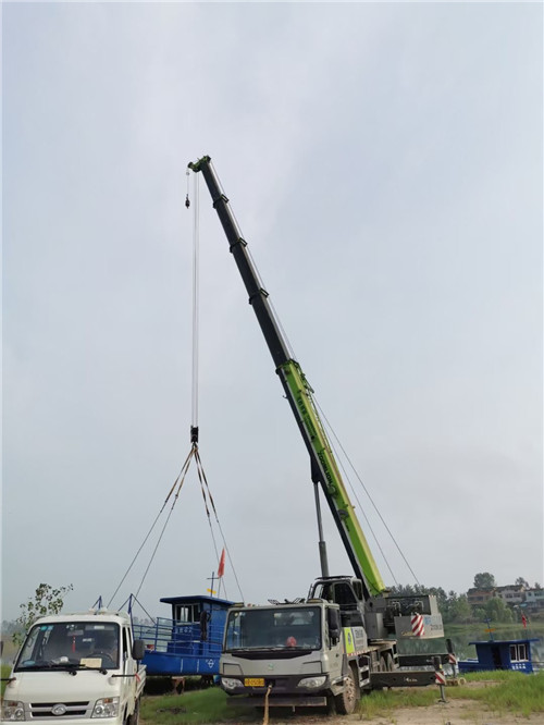 滦南县桥梁建设吊装案例